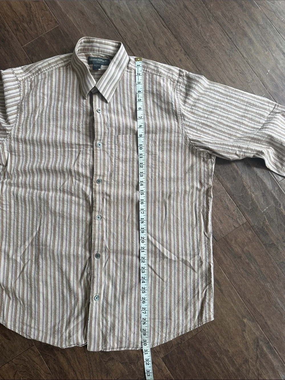 Banana Republic Men's Striped Dress Shirt
